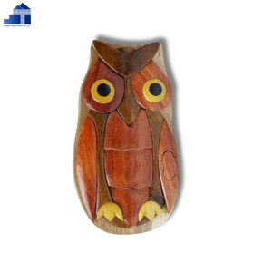 <b>Wooden</b> Butterfly Wall Mounted Storage Rack Handmade <b>Rustic</b> Design For Living Room Decor - Product Image 5
