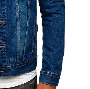 Veste en jean personnalisée pour homme, respirante, écologique, en polyester/nylon, coton lourd lavé, style streetwear décontracté, fabrication OEM - Product Image 6