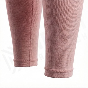 Traje de Yoga para Mujer Tallas Grandes con Cinturón de Encaje Lavado a Color Personalizado, Conjunto Deportivo de Dos Piezas de Secado Rápido y Transpirable con Sujetador Deportivo - Product Image 6