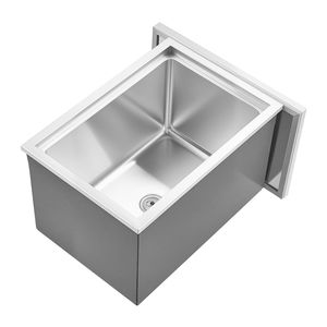 Contenitore per Ghiaccio Commerciale in Acciaio Inox 20"L X 14"W X 12"H con Coperchio, 31.7 Qt, per Uso Esterno, Regalo Ideale - Product Image 1