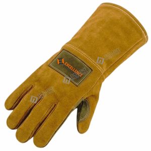 Industrial Welding <b>Gloves</b> Heat Resistant Heavy Duty Protective <b>Gloves</b> for Metal Work Construction and Fabrication - Product Image 4