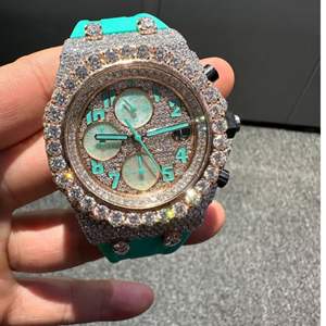 Reloj de Alta Calidad Personalizado con Diamantes Cultivados en Laboratorio, Reloj de Acero Inoxidable de la Mejor Calidad para Hombre - Product Image 2