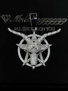 Colgante de Araña con Incrustaciones de Moissanita para Hombre, Estilo Hip Hop, de Plata 925 VVS, Pasa el Test de Diamantes, Personalizado, Certificado - Product Image 5