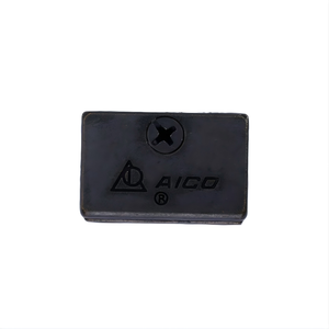 Pieza de fundición de aleación de aluminio personalizada Aico para la industria de la moda con orificio para tornillo - Product Image 1