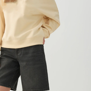 Sudadera de invierno para mujer, amarillo claro, con forro polar, estilo informal, puños y dobladillo acanalados, cómoda, estilo urbano, de la marca Shoulder Sorority. - Product Image 4