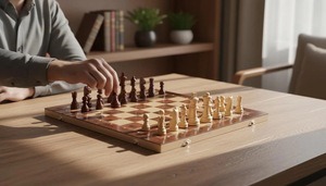 ILAHI's Eco-Friendly Rustic Polished Rectangle <b>Chess</b> <b>Board</b> Game 100% Handmade Pure Wood Animal/Love Style Customized Size <b>Chess</b> - Product Image 2