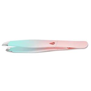 Pinzas de Precisión para Pestañas de Acero Inoxidable con Puntas Lisas y Dentadas, Diseño Fino para Aplicación de Pestañas - Product Image 2
