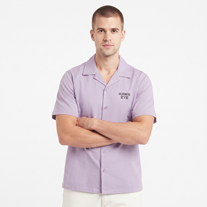 เสื้อเชิ้ตแขนสั้นคอปกพับได้ทรงหลวมผ้าฝ้าย 100% สำหรับผู้ชาย รับผลิตเสื้อผ้าแบบ OEM ODM พร้อมติดฉลากส่วนตัว - Product Image 5