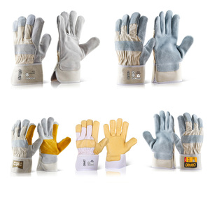 Gants de travail en cuir Rigger, robustes, de protection industrielle, respirants, flexibles, anti-coupure, antidérapants, logo personnalisé OEM - Product Image 6