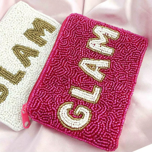 Producto de moda en oferta: Bolsa y monedero de algodón bordados a mano con cuentas, personalizables, hechos en India. - Product Image 4