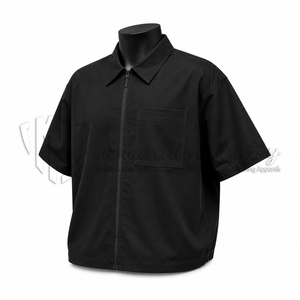 Camisa Casual Personalizada para Hombre, 100% Algodón Orgánico, Manga Corta, Cierre Completo, Ecológica, Transpirable, Fabricante de Marca Privada OEM - Product Image 3