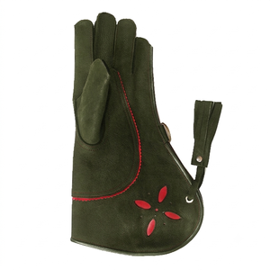 Guantes de Cetrería con Logotipo Personalizado OEM ODM, Guantes de Seguridad de Cuero para Manipulación de Aves, Guantes de Cetrería Más Vendidos 2026, Puño Largo, Doble Capa - Product Image 2