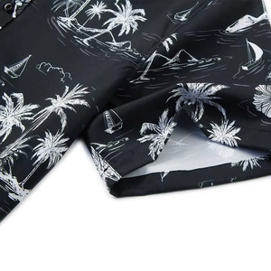 Wholesale Short-Sleeved Loose Fit Hawaiian <b>Shirts</b> for <b>Men</b> Custom Printed <b>Beach</b> Casual Wear 100% Cotton Breathable - Product Image 5