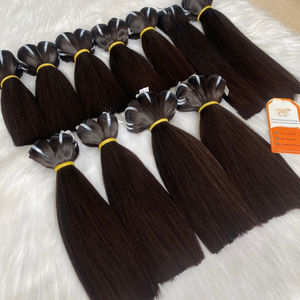 Paquetes de cabello humano Super Bone Straight longitud 6 "y 8" disponible para enviar 100% cabello humano vietnamita precio al por mayor - Product Image 4