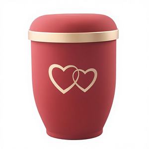 Urne funéraire de style européen Diva Collections, gravée à la main, personnalisée, en aluminium, fournitures funéraires, boîte en velours, plateau en tôle - Product Image 1