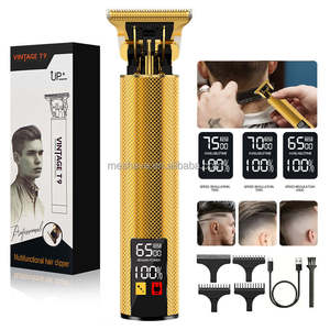 Tondeuse à cheveux professionnelle T9 vintage pour homme, avec affichage numérique LCD - Product Image 4