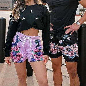 กางเกงบาสเก็ตบอลตาข่ายผู้ชายสั่งทำพิเศษ เอวยางยืด มีเชือกผูก กระเป๋าข้าง พิมพ์ลายดิจิตอล 3 มิติ แบบซับลิเมชั่น รับผลิตแบบ OEM - Product Image 3