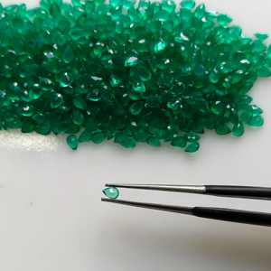 Ónix Verde Natural, Corte Pera de 3x2MM, Gema Suelta de la Mejor Calidad para Joyería, Gemas de Red Mountain - Product Image 5