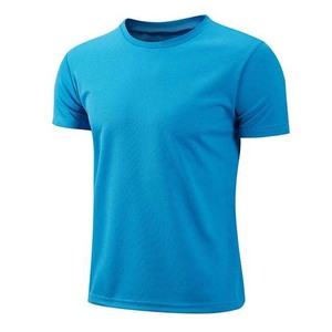 T-shirts d'été à manches courtes, fabrication OEM, logo personnalisé imprimé, uniforme, couleur unie, t-shirts en coton vierges, t-shirts pour hommes - Product Image 1