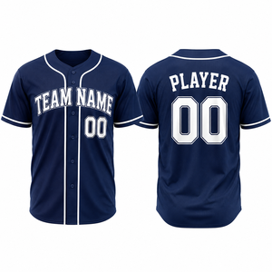 Maillot d'entraînement de baseball personnalisé, vêtements d'équipe, t-shirt de sport en mesh à séchage rapide, fabricant OEM - Product Image 1