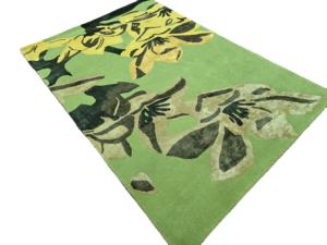 Alfombra de lana hecha a mano con mechones, diseño abstracto moderno, pila baja, alta calidad, antideslizante, para mascotas, sala de estar, dormitorio, 1 pieza - Product Image 2