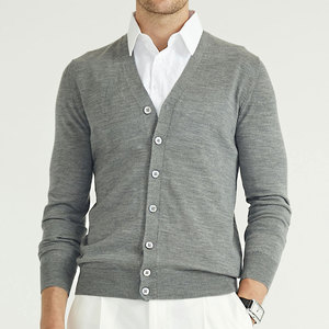 Cardigan pour homme en tricot doux, style boutonné, décontracté, à porter au quotidien, mode hiver, cardigan pour homme - Product Image 1