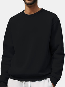 Custom Logo Hoodies Crew Neck Unisex 100% Cotton Thick Gsm Oversized <b>Sweatshirt</b> Embroidery Crewneck Blank Men <b>Sweatshirts</b> - Product Image 5