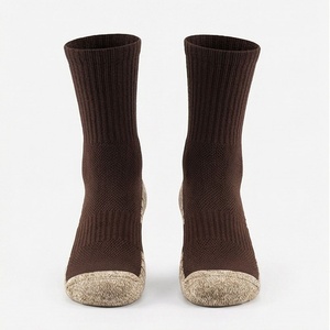 Quality Cushioned Crew Sports <b>Socks</b> Breathable Moisture Wicking Hiking Outdoor Athletic Comfort Soft Performance Customized - Product Image 1