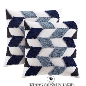 Designer Tufted Boho Cushion Cover By Indian Textiles H/L Handwoven Decorative <b>Throw</b> <b>Pillow</b> Luxury Boho <b>Pillow</b> Hot Selling - Product Image 1