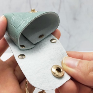 Mini sac à pendentif, porte-clés en perles, en alliage de zinc et plastique PU, pour clés de voiture, pièces de monnaie, rouge à lèvres et écouteurs, pour un usage quotidien, filles, femmes - Product Image 4