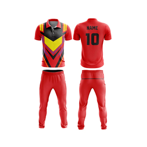 Cricket Uniform Custom Team Jersey And Trousers Breathable Moisture Wicking Lightweight <b>Athletic</b> Sportswear For Professional OEM - Product Image 5