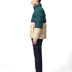 Stylish Puffer <b>Jacket</b> Men <b>Lightweight</b> Winter Outerwear With Soft Padding Full Zip Front Side Pockets And Clean <b>Casual</b> Design - Product Image 3