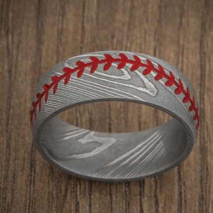 Anillo de Acero de Damasco Hecho a Mano con Patrón Único, Anillo de Boda, Anillo de Compromiso, Regalo de Aniversario para Hombres y Mujeres - Product Image 5