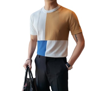 High Quality Men's <b>T</b>-<b>Shirt</b> <b>British</b> Style Long Short Sleeve Summer Knitting Fabric Custom Logo Printing Eco-Friendly ODM Supply - Product Image 1