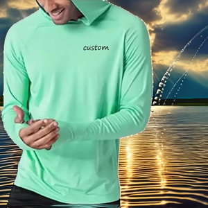 เสื้อฮู้ดดี้ตกปลาพิมพ์ลายแบบซับลิเมชั่นสำหรับผู้ชาย ป้องกันรังสียูวี 50 ผลิตจากใยไผ่ 100% แห้งเร็ว ระบายอากาศได้ดี ป้องกันแบคทีเรีย กันลม รับผลิตตามสั่งขายส่ง - Product Image 3