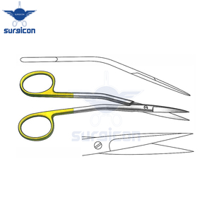 Ciseaux Fanous 14 cm / 5-1/2 pouces TC Gold, ciseaux chirurgicaux en acier inoxydable de qualité supérieure, instrument de coupe de précision - Product Image 4