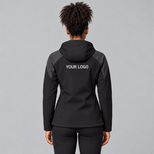 <b>Women</b>’s Poly Cotton Softshell Jackets Embroidery Logo Durable Breathable Comfortable <b>Spring</b> Autumn Sports Hiking Camping Factory - Product Image 3