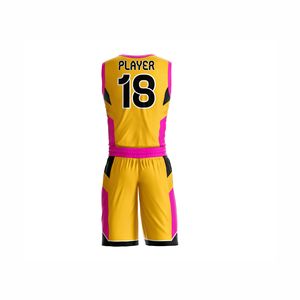 Ensemble d'uniformes de basketball d'été personnalisés grande taille, respirant, UPF 50+, extensible dans quatre directions, maillot et short de sport à séchage rapide, OEM - Product Image 2