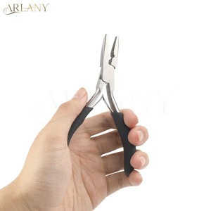 Hair Extension Pliers for <b>Micro</b> Beads Anti-Slip Microlink Pliers <b>Machine</b> Double Weft Remy Hair Pre-Bonded Tinsel Removal - Product Image 2