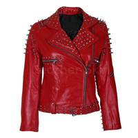 Veste en cuir noire pour femme, style motard, best-seller, coupe ajustée, design unique et élégant, avec des caractéristiques de haute qualité
