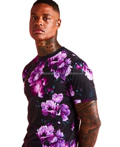 Nouvelle arrivée Pas cher élégant de haute qualité coton longue ligne ronde impression de t-shirt personnalisé plaine respirant sublimation t-shirt Gym - Product Image 1