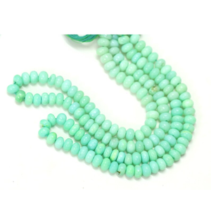 Cuentas de Ópalo Verde Parrot en Forma de Rondelle: Gemas Lisas para Joyería y Artesanía - Product Image 2