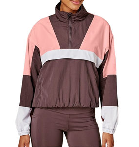 Veste coupe-vent zippée en nylon personnalisée pour femme, style streetwear d'été, respirante, pour femme active, collection été du fabricant - Product Image 5