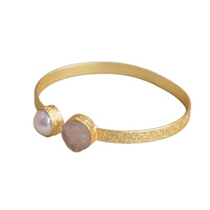 Statement 18K Gold Plated Adjustable Brass <b>Bracelet</b> Handmade Unisex Fashion Jewelry Ready to Ship Wholesale - Product Image 5