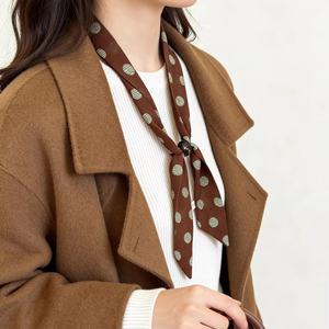 Nouvelle Écharpe à Cordon Rétractable Printemps-Été, Style Rétro Haut de Gamme, Écharpe Longue et Fine Polyvalente pour Femme, Accessoire de Mode - Product Image 3