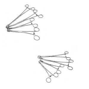 Pinzas Ortopédicas para Esponja, Rectas y Curvas, con Mordazas Dentadas, Instrumento Quirúrgico de Acero Inoxidable, Kit Profesional de Herramientas Médicas - Product Image 4