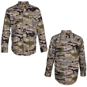 Chemise de pêche à manches longues camouflage pour homme, boutonnée, séchage rapide, UPF 50, polyester, haut de gamme pour l'extérieur - Product Image 5