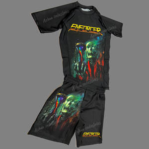 Fabricant de rashguards, vente en gros de rashguards MMA pour Jiu Jitsu, design extensible sur le devant, en Spandex/Polyester, hauts à séchage rapide - Product Image 4