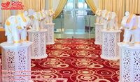 Ensemble de colonnes décoratives d'entrée de mariage en fibre de verre, colonne romaine de couleur personnalisée, légère, pour les allées de mariage