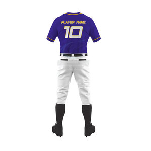 ชุดเบสบอลผ้าโพลีเอสเตอร์คุณภาพสูง ระบายอากาศได้ดี ผิวสัมผัสเรียบเนียน สวมใส่สบาย เหมาะสำหรับทีม - Product Image 5